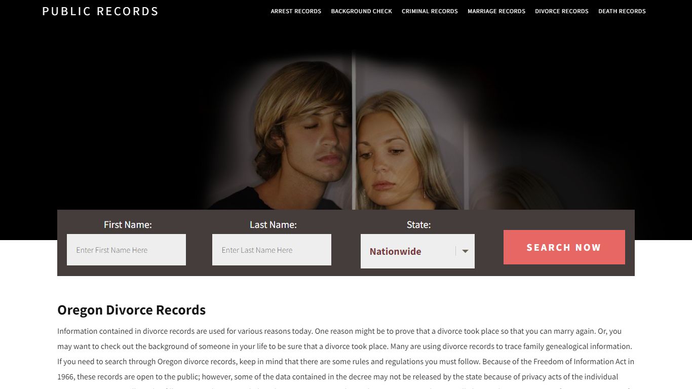 Oregon Divorce Records | Enter Name and Search. 14Days Free